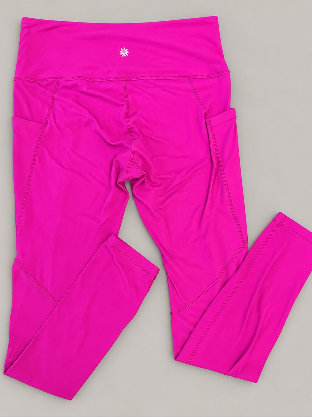 Athleta Hot Pink High Rise Leggings w/ Pockets Size Small